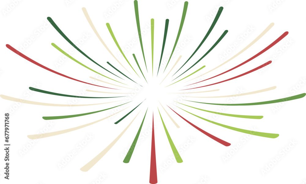 colorful fireworks burst vector