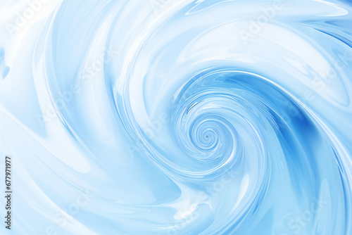 "光と波: 青と白の抽象的な水の背景"