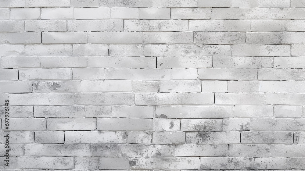 Fototapeta premium white brick wall texture abstract vintage background