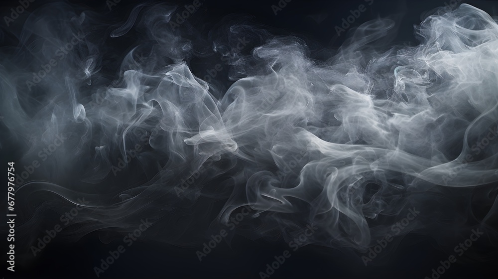 Abstract Smoke Background, Swirling and Billowing Fog Mysterious Concept.