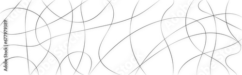 Random line pattern background. Decorative pattern with tangled curved lines. Random chaotic lines abstract geometric pattern vector background.	
