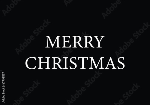 Merry Christmas stylish text illustration design