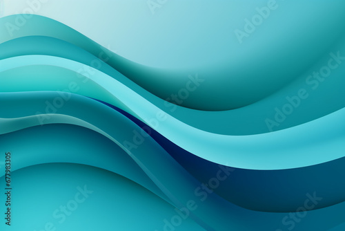Ocean Bliss: Soft Aqua Waves Background - Modern, Tranquil, and Elegant Illustration of Calm Sea form Textures, Ideal for Relaxation, Design, and Serene Atmospheres