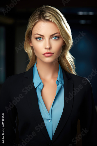 Attractive businesswoman wi...