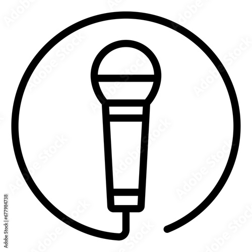 円形のマイクアイコン