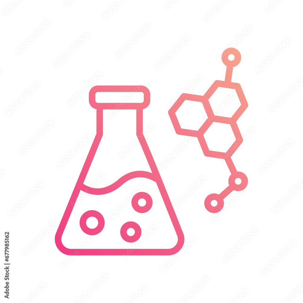 Chemical icon isolate white background vector stock illustration. Chemical icon isolate white background vector stock illustration.