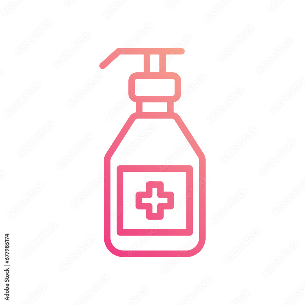 Sanitizer icon isolate white background vector stock illustration. Sanitizer icon isolate white background vector stock illustration.