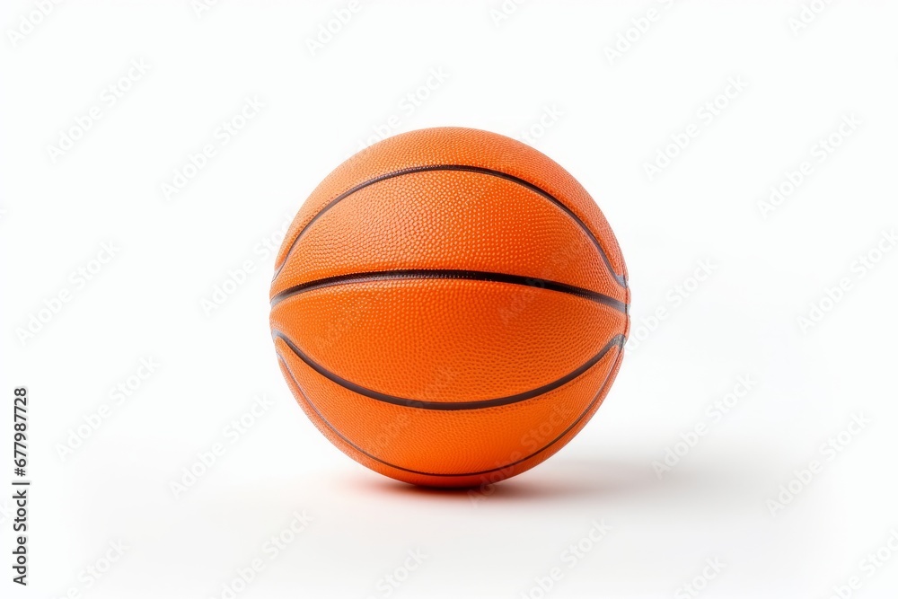 Ball for playing basketball isolated on white background