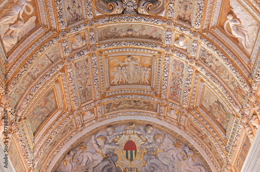 The Scala d'Oro ceiling (literally 