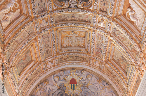 The Scala d'Oro ceiling (literally "golden staircase") in Palazzo Ducale (Doge's palace)