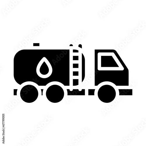 Fuel truck, oil transport, petroleum delivery, tanker truck, liquid fuel transport icon and easy to edit.