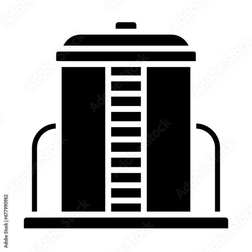 Container tank, storage vessel, tank storage, reservoir, liquid storage unit icon and easy to edit.