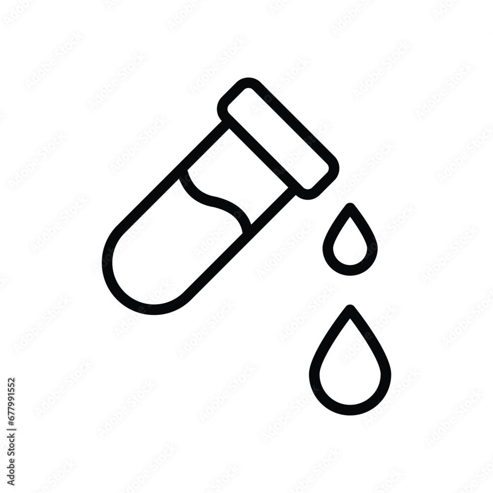 Blood Test icon isolate white background vector stock illustration. Blood Test icon isolate white background vector stock illustration.