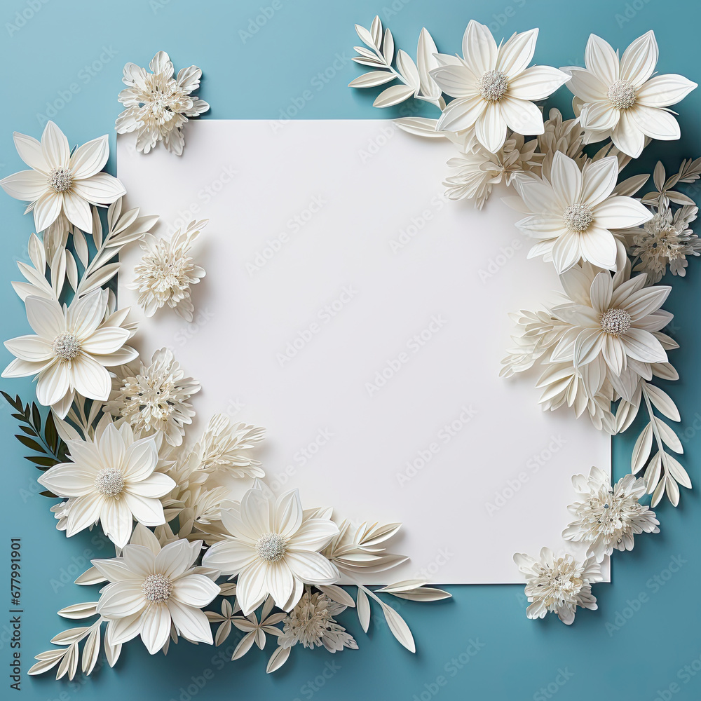 Template with Edelweiss white empty space Memo Note Template with Edelweiss white empty space Memo Note