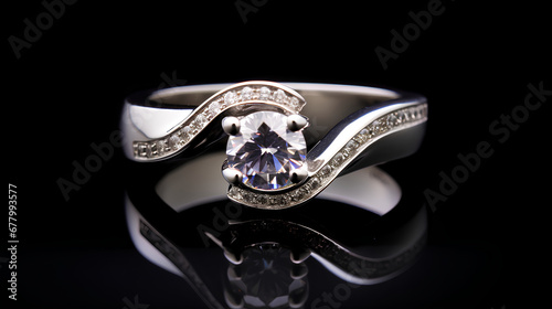 Firefly designed wedding ring, product photography