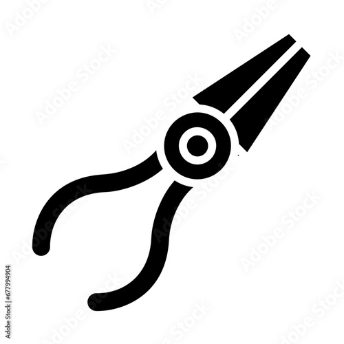 Grippers, gripping pliers, hand tool, tongs, pincers icon and easy to edit.