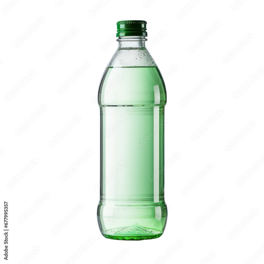green bottle of water,green bottle mockup isolated on transparent background,transparency 