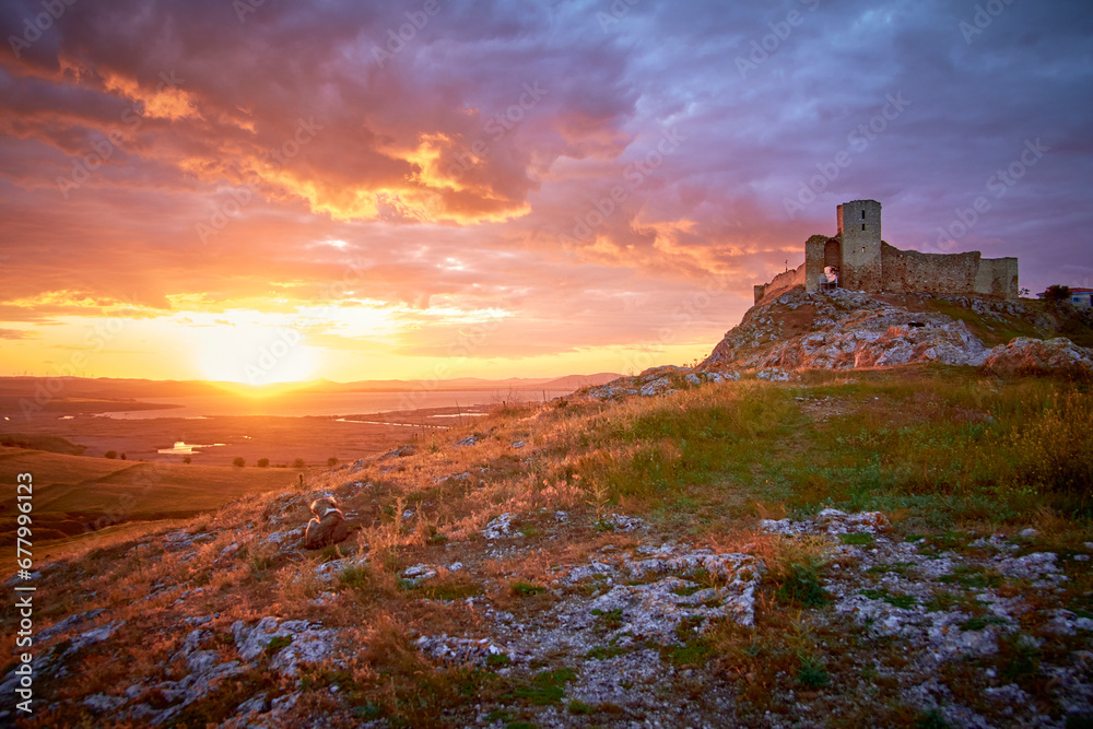 the medieval fortress of Enisala