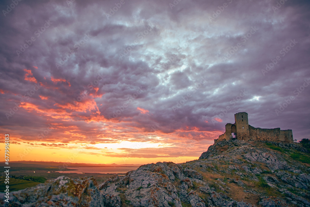 the medieval fortress of Enisala