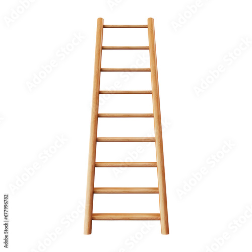 Ladder isolated on transparent background,transparency 