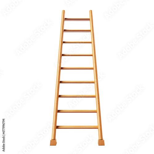 Ladder isolated on transparent background,transparency 