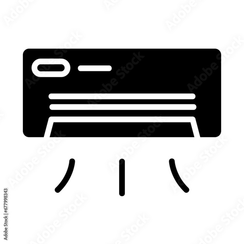  AC, cooling device, air cooling, climate control, cooling system icon and easy to edit.
