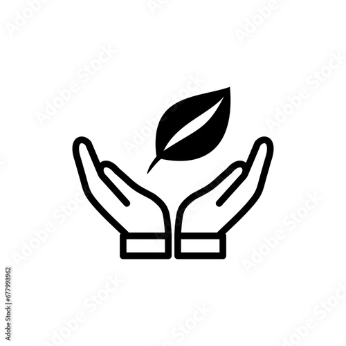leaf environment care vector isolated on white background