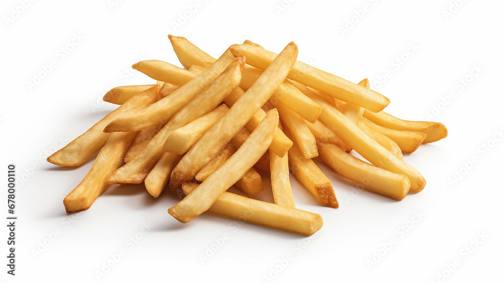 french fries isolated on a white background. french fries isolated on a white background.