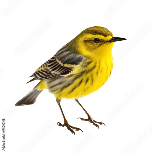 New World warblers bird isolated on transparent background,transparency 