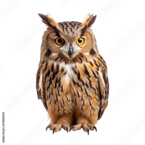 Owl isolated on transparent background transparency 