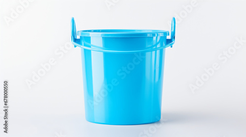 Plastic bucket with water