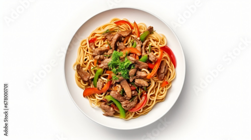 Plate of noodles