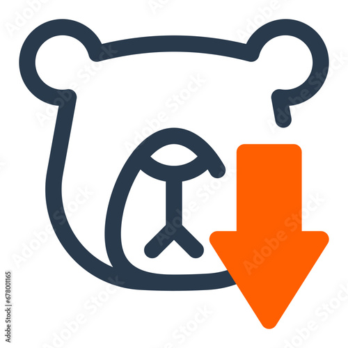 Resilient Bear Market Analysis Icon