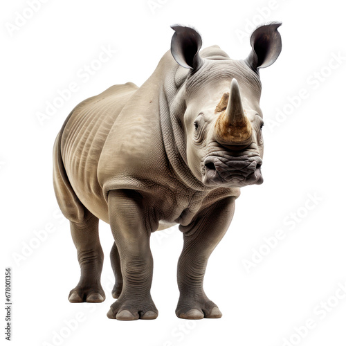rhino isolated on transparent background,transparency 
