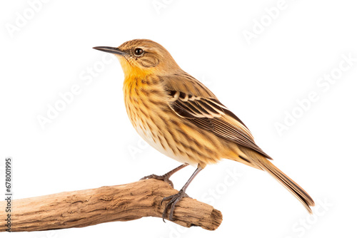 Rustic Charm: Wooden Stock Bird Carving Isolated on Transparent Background