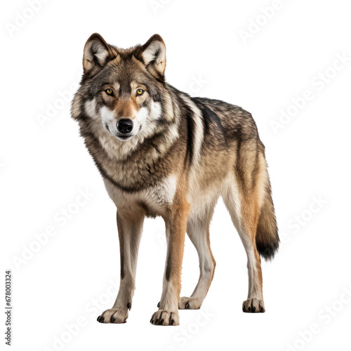 Wolf isolated on transparent background transparency 