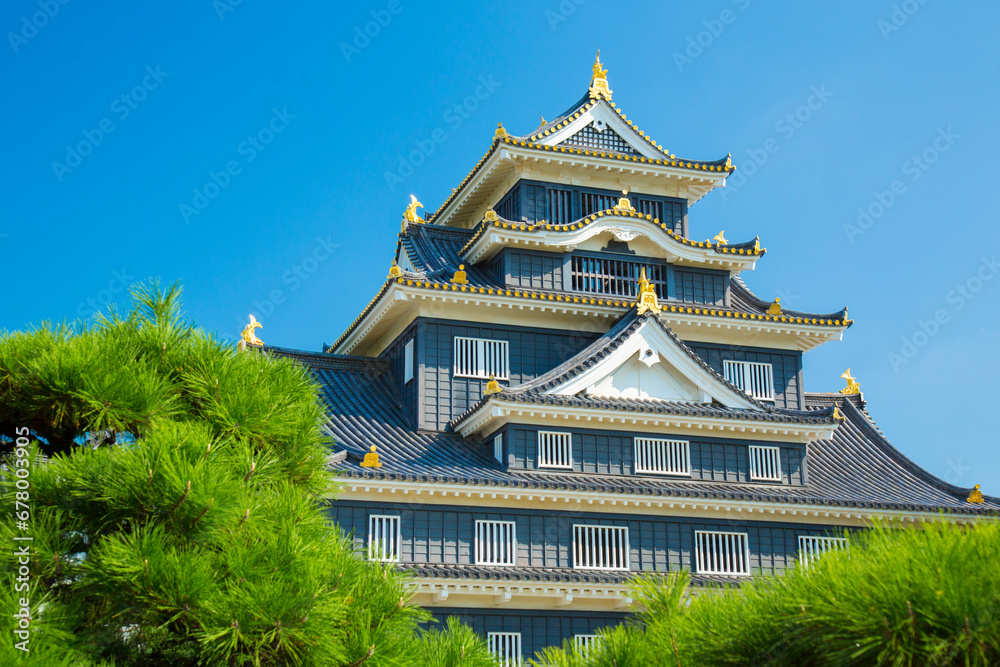 Okayama Castle tower , Japan,Okayama Prefecture,Okayama city September 2012 Okayama Castle tower , Japan,Okayama Prefecture,Okayama city September 2012