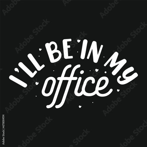 My Office Bonsai Tree Vector Typography Design