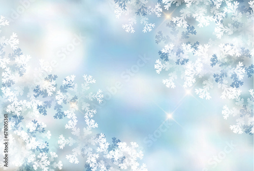 クリスマス　雪　風景　冬　背景