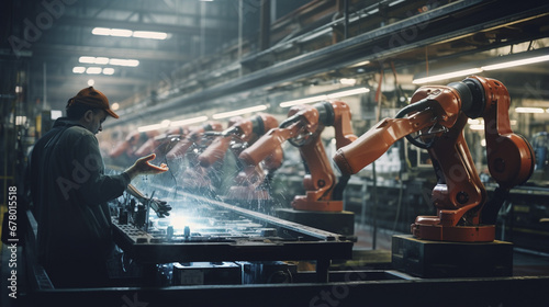 Robotic Rhapsody in Full Swing: Automated Machines Creating Harmonious Industrial Melodies, Generative AI
