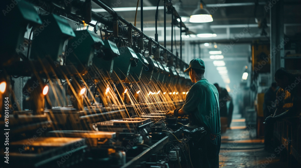 Technological Tapestry: Automated Machines Weaving the Fabric of Industry, Generative AI Technological Tapestry: Automated Machines Weaving the Fabric of Industry, Generative AI