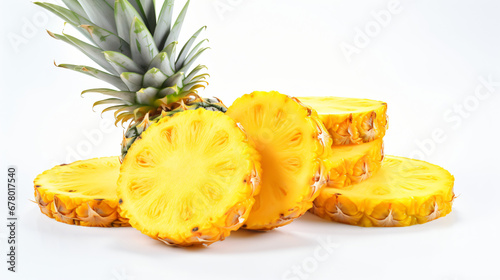Slices of delicious pineapple
