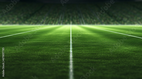 Soccer field in football stadium © Cybonix