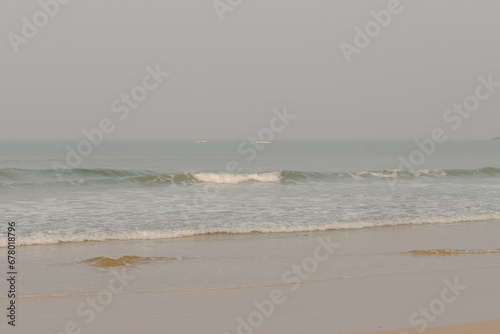 waves on the beach