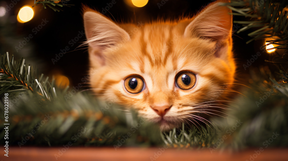 A small orange kitten