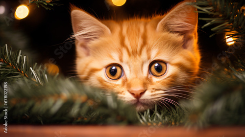 A small orange kitten