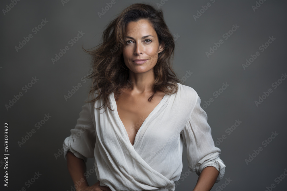 Portrait of a beautiful middle aged woman Portrait of a beautiful middle aged woman