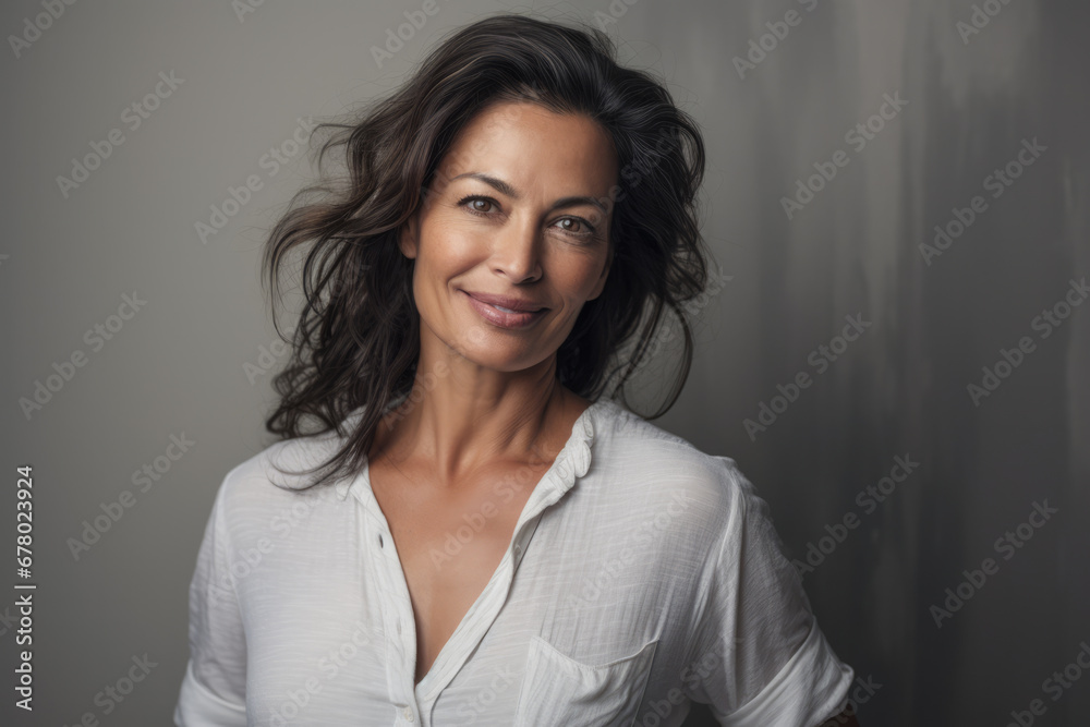 Portrait of a beautiful middle aged woman Portrait of a beautiful middle aged woman