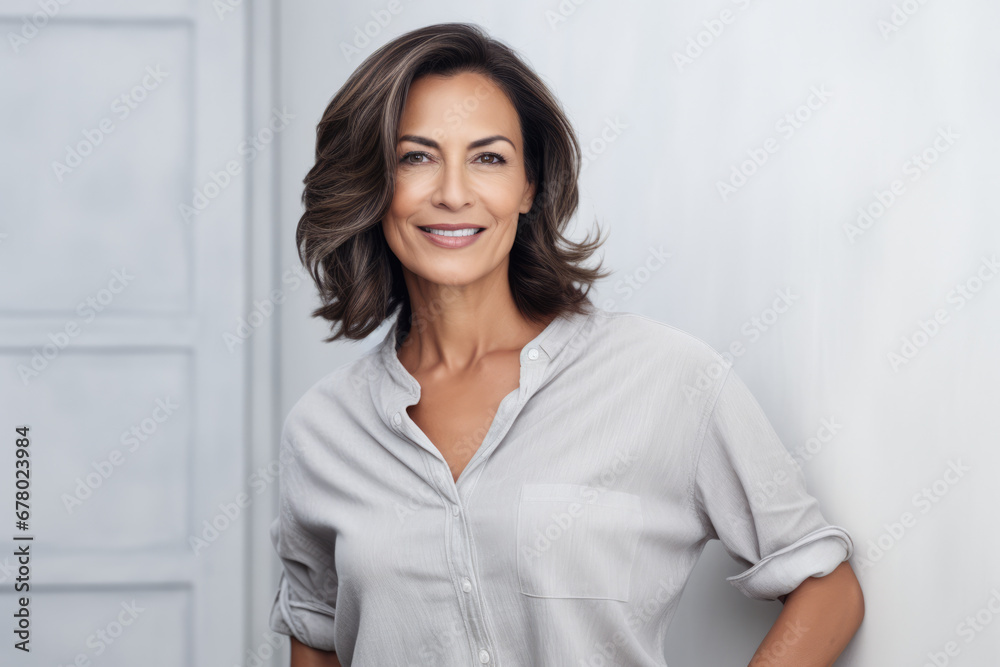 Portrait of a beautiful middle aged woman