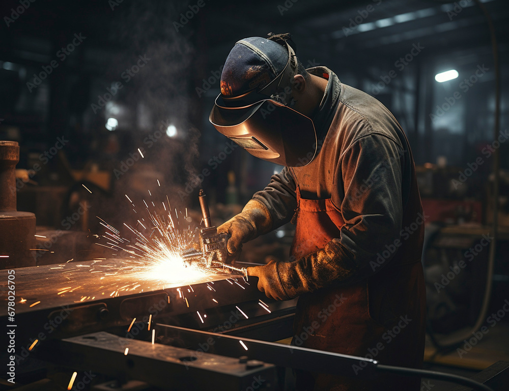 Welding Ballet: Creating with Fire and Steel, Generative AI Welding Ballet: Creating with Fire and Steel, Generative AI